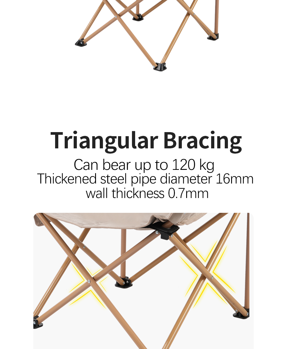 Folding Moon Chair (BRS-Y01) detail