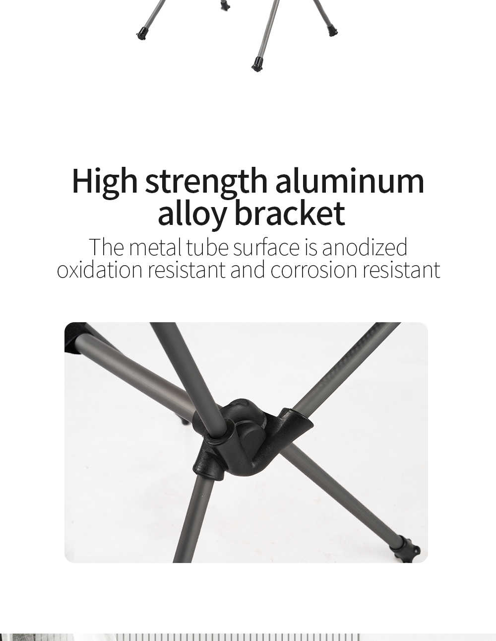 Lightweight Aluminium Space Chair detail