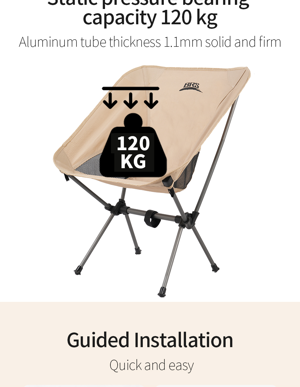 Lightweight Aluminium Space Chair detail