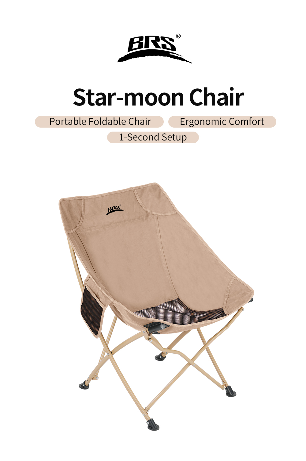 Star-Moon Folding Camp Chair detail
