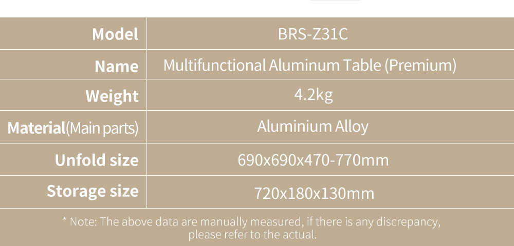 Aluminium Stove Table with IGT Burner detail
