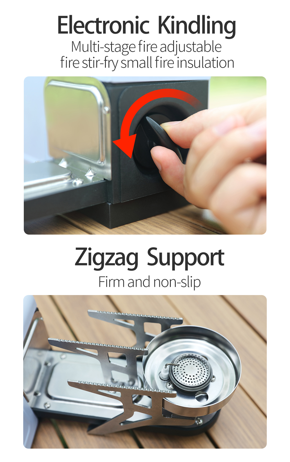 Folding Portable Cassette Stove detail