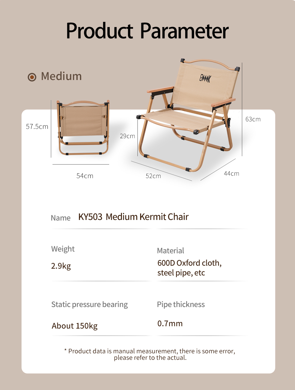 Folding Kermit Chair detail