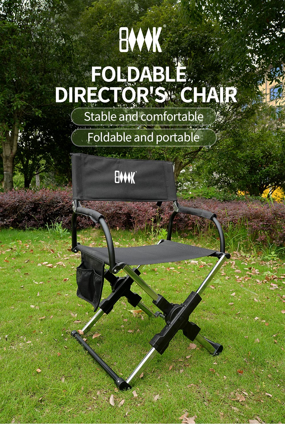Foldable Director’s Camp Chair detail
