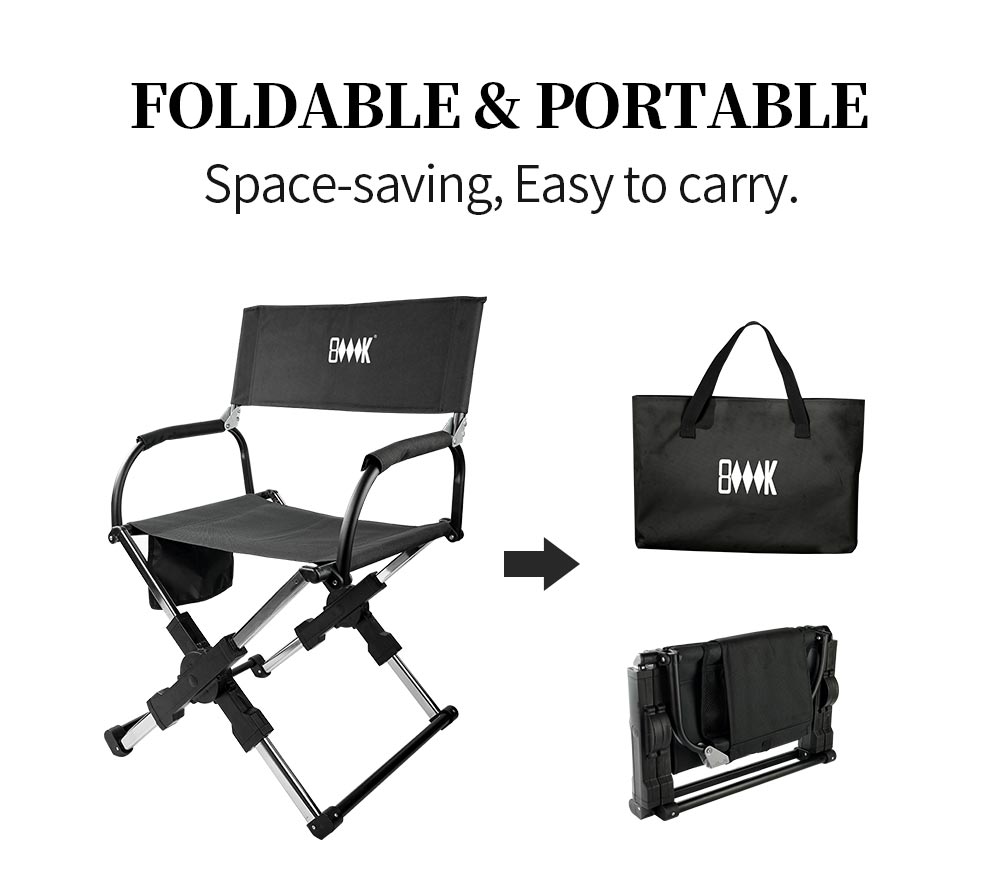 Foldable Director’s Camp Chair detail
