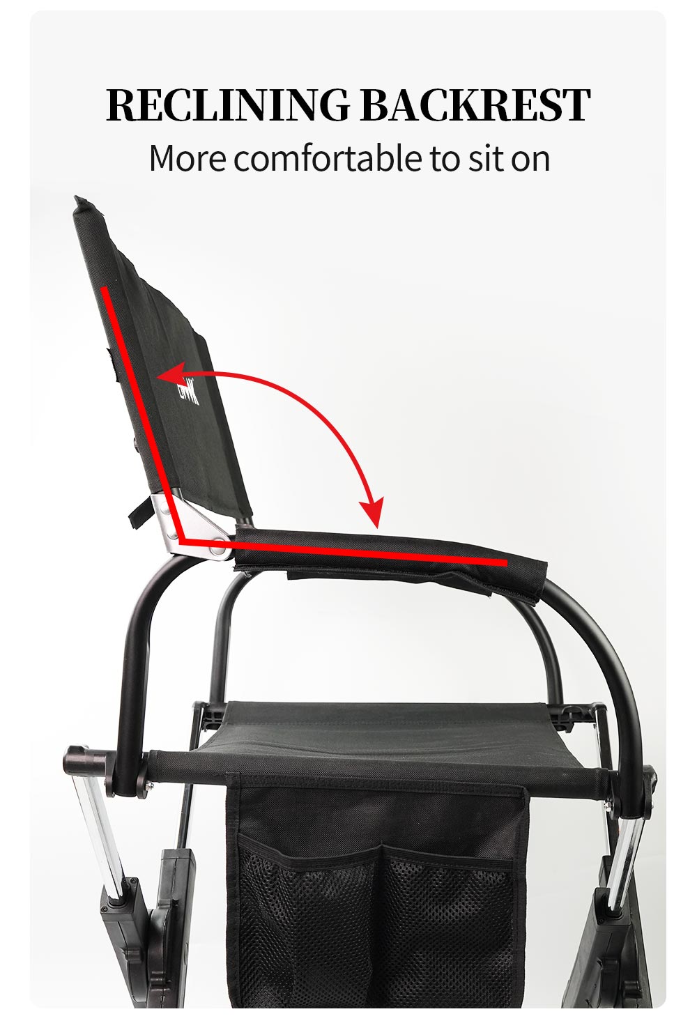 Foldable Director’s Camp Chair detail