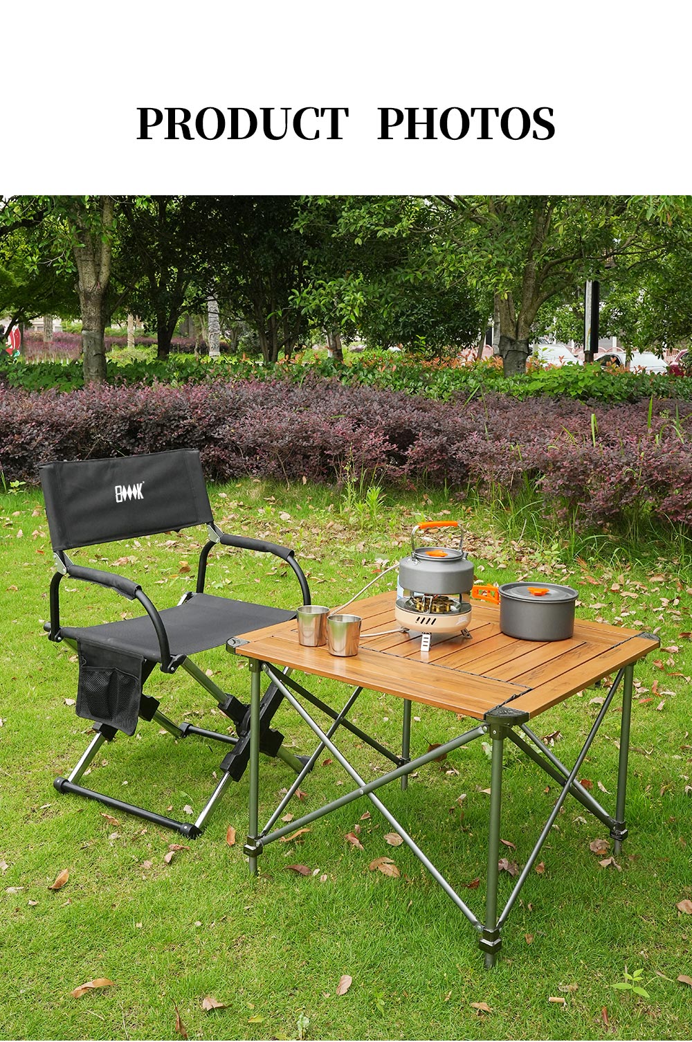 Foldable Director’s Camp Chair detail