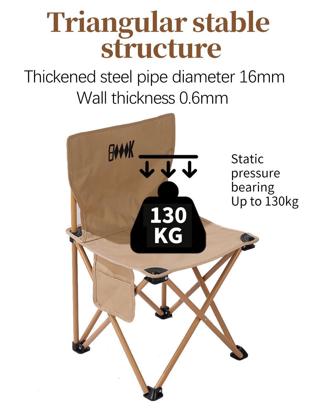 Folding Chair with Backrest detail