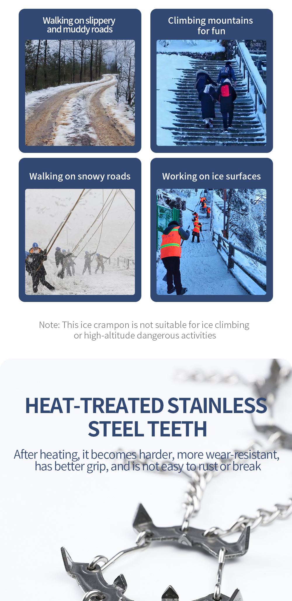 Snow Leopard 22-Tooth Ice Cleats detail